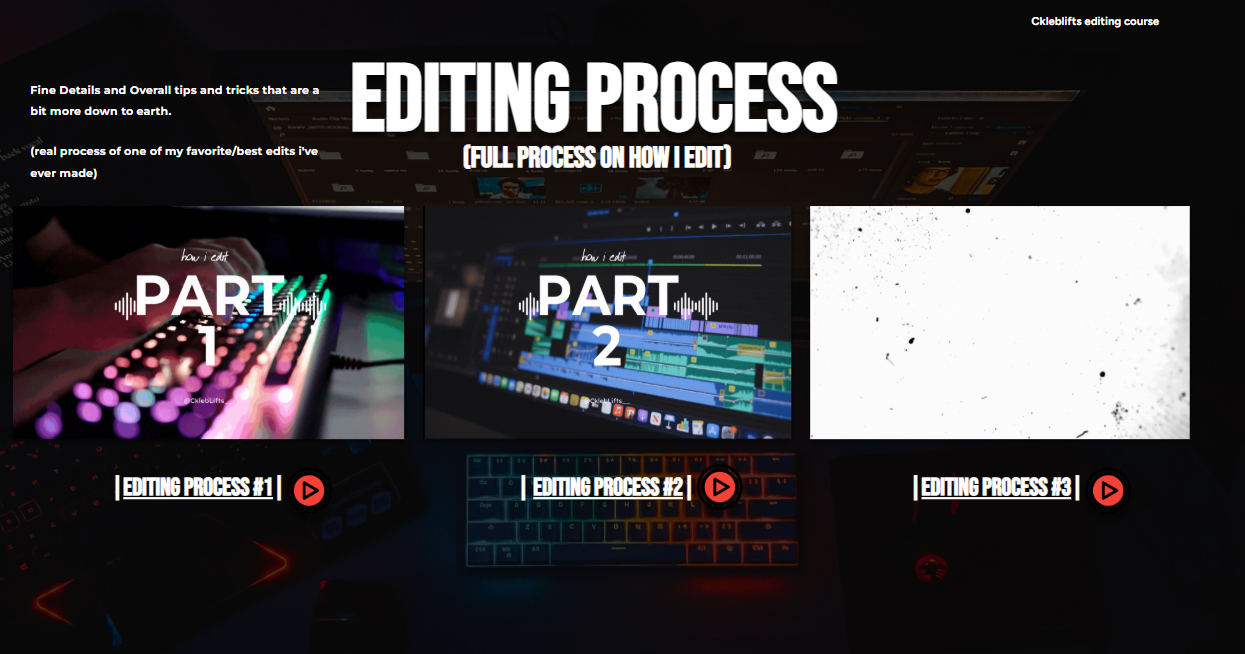 The Protagonist Edit Course